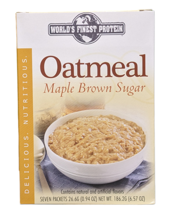 Maple Brown Sugar Protein Oatmeal  - Box of 7 meals - 6 Net Carbs per serving!