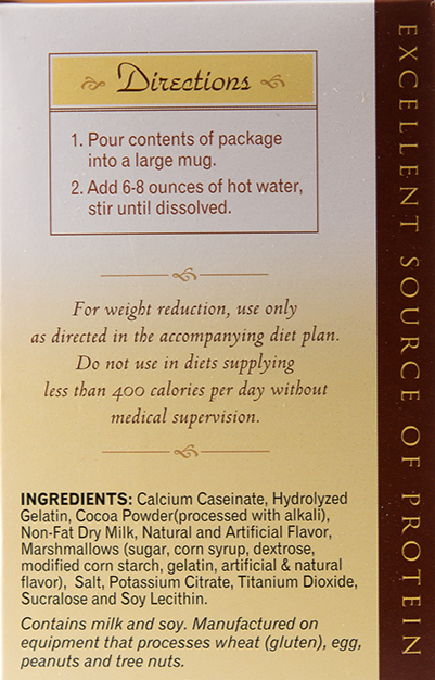 Hot Chocolate with Marshmallows Protein Drink - Box of 7 meals - 4 Net Carbs per serving!